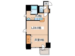 コトン大通中央の物件間取画像